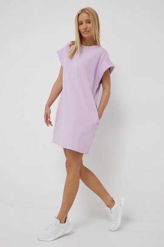 fialová Bavlnené šaty Deha Dámsky