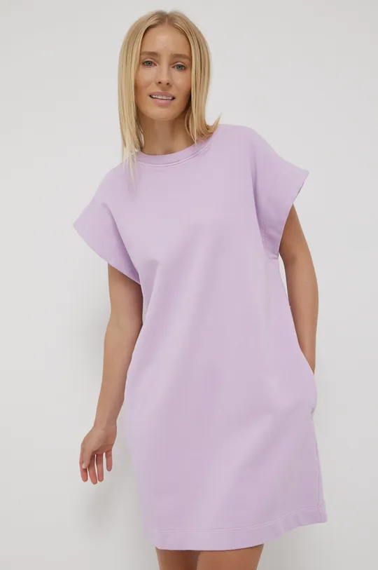 Bavlnené šaty Deha fialová