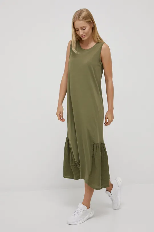 πράσινο Φόρεμα από λινό μείγμα Deha Γυναικεία