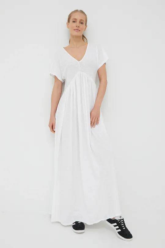 λευκό Βαμβακερό φόρεμα Deha Γυναικεία