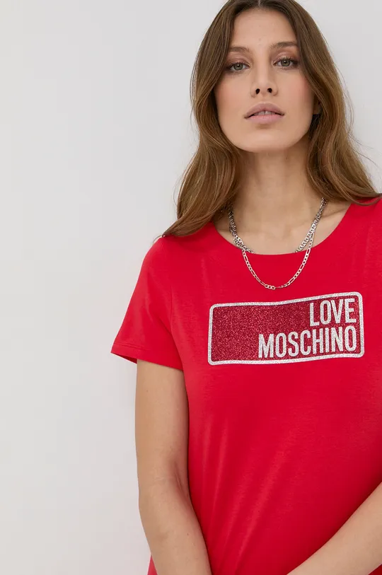 červená Šaty Love Moschino