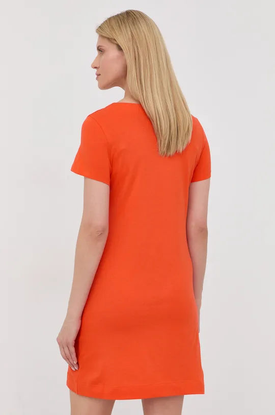 Pamučna haljina Love Moschino narančasta
