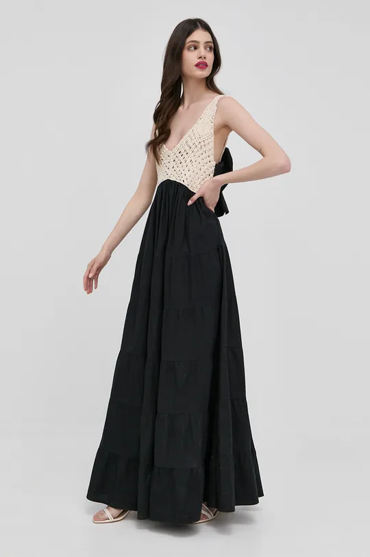μαύρο Pinko - Βαμβακερό φόρεμα Γυναικεία