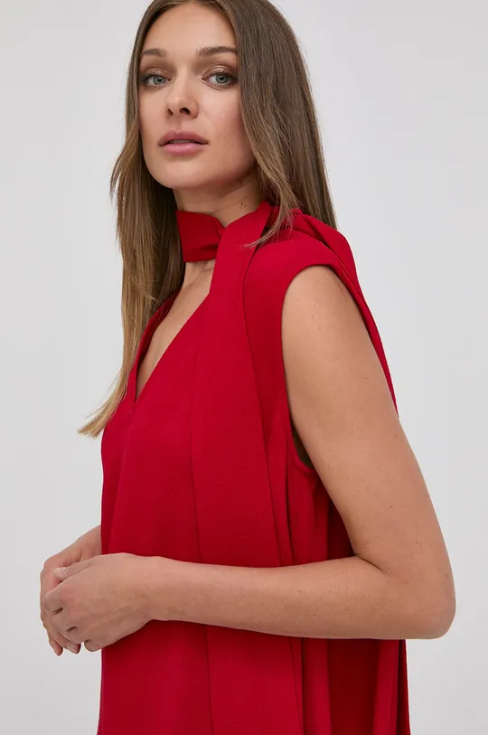 czerwony Victoria Beckham sukienka