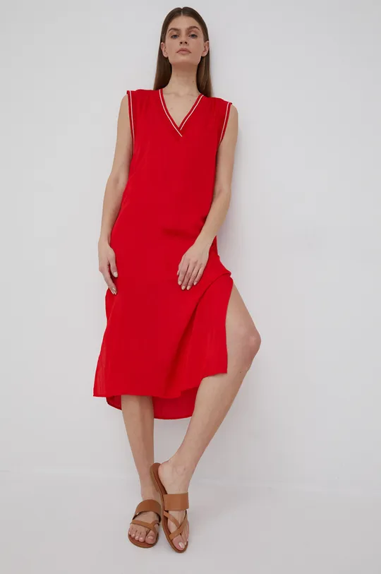 κόκκινο Φόρεμα Pepe Jeans Matilda Γυναικεία