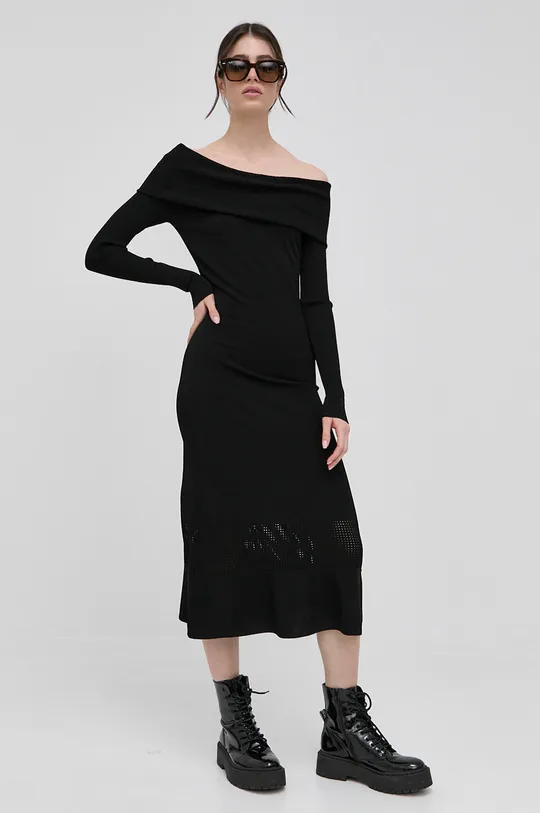 Karl Lagerfeld sukienka 220W1350 czarny