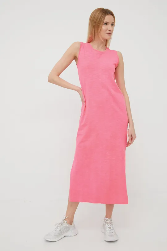 ροζ Βαμβακερό φόρεμα 4F Γυναικεία