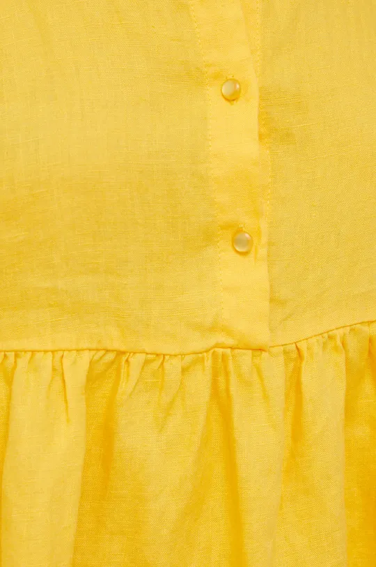 Ľanové šaty Sisley Dámsky
