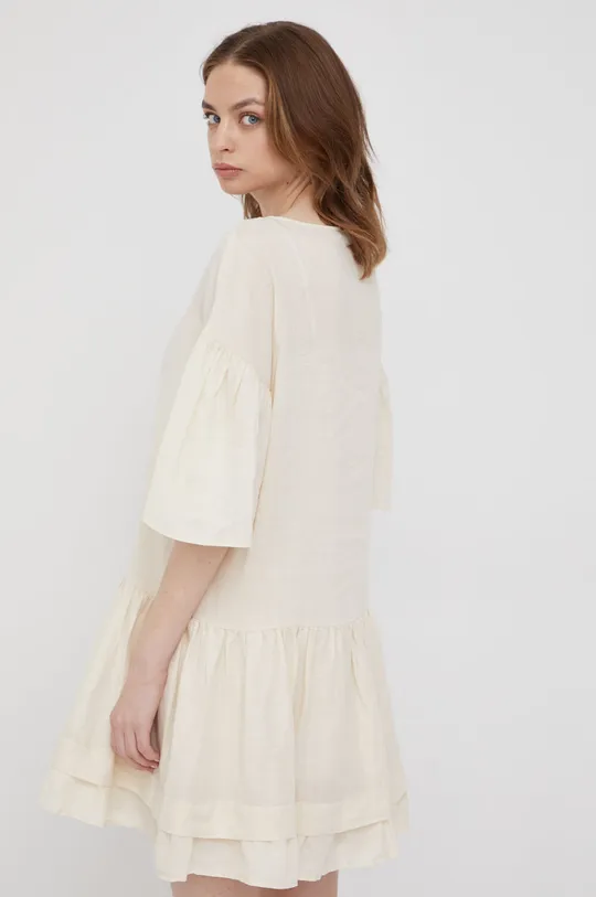 Ľanové šaty Sisley  12% Bavlna, 68% Ľan, 20% Lyocell
