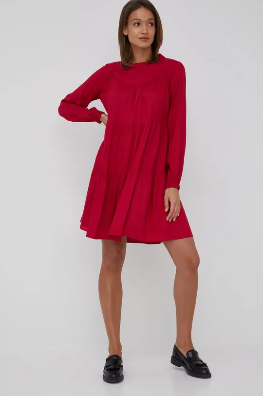 κόκκινο Φόρεμα United Colors of Benetton Γυναικεία