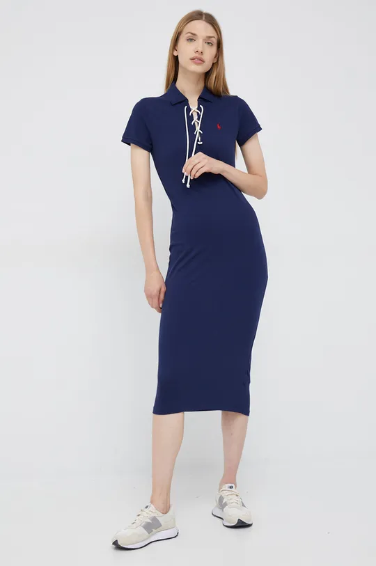 Φόρεμα Polo Ralph Lauren σκούρο μπλε