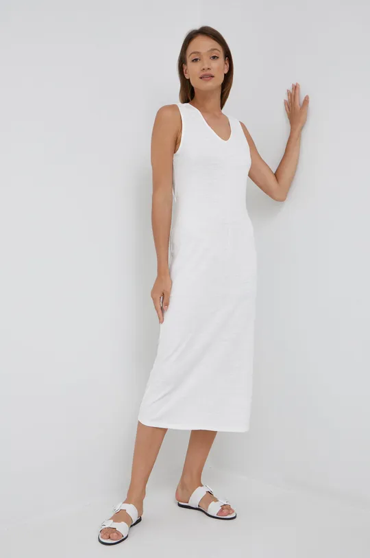 Φόρεμα United Colors of Benetton λευκό