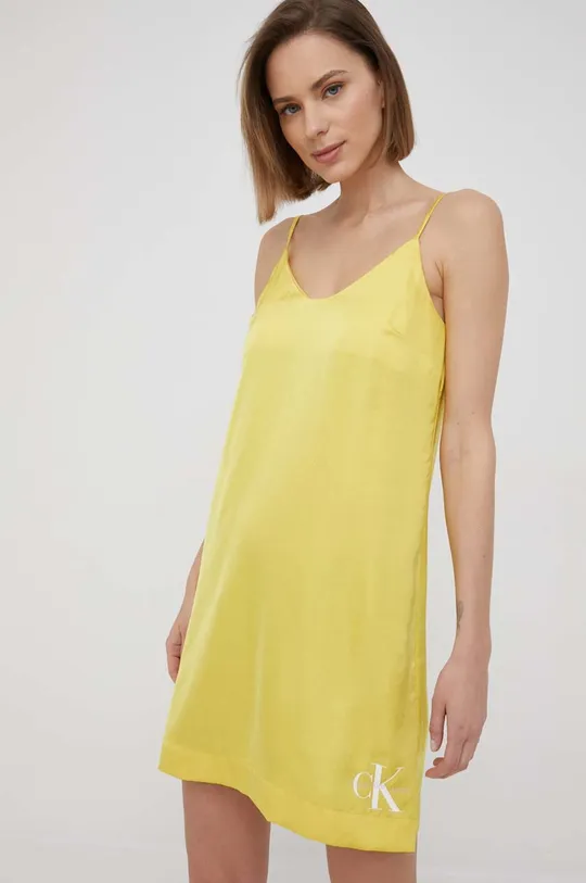 Φόρεμα Calvin Klein Jeans κίτρινο