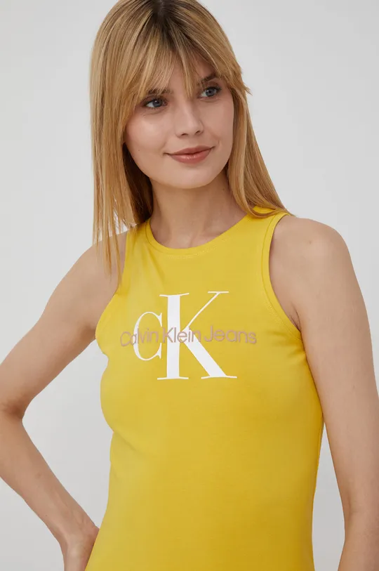 žltá Šaty Calvin Klein Jeans