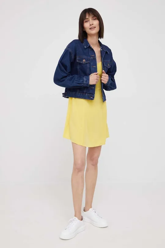 Šaty Calvin Klein Jeans žltá