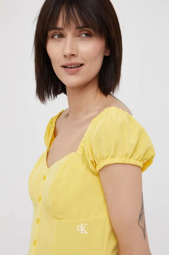 жёлтый Платье Calvin Klein Jeans