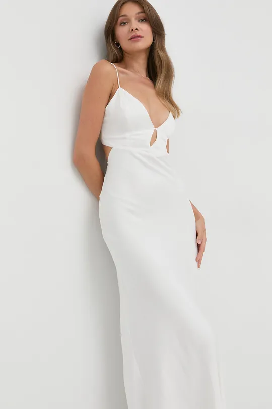 biały Bardot sukienka