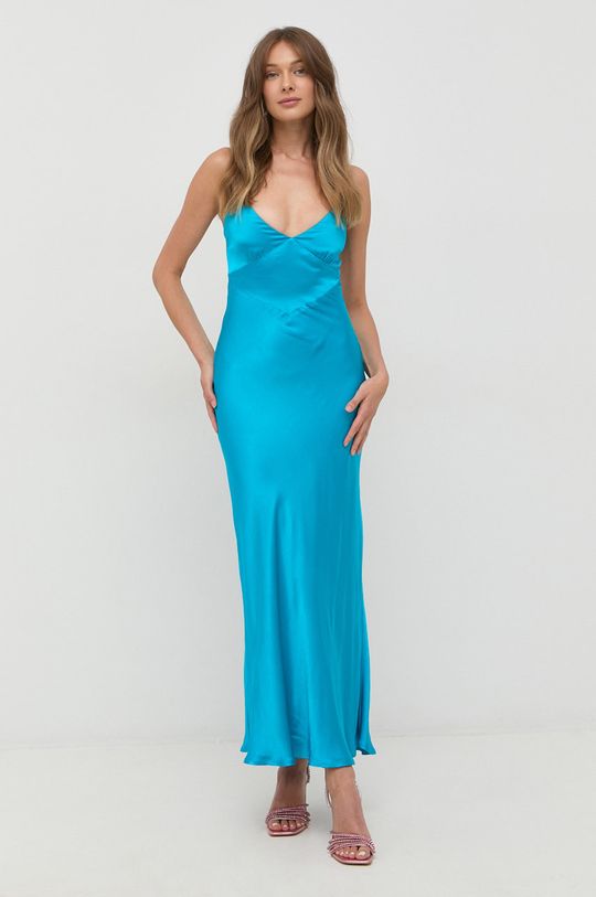 albastru Bardot rochie De femei