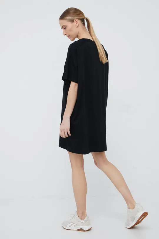 Βαμβακερό φόρεμα Outhorn μαύρο