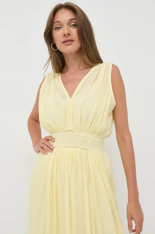 κίτρινο Βαμβακερό φόρεμα Morgan