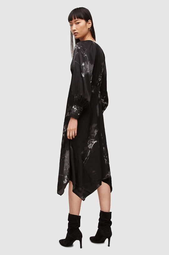 czarny AllSaints sukienka RENATA UME DRESS