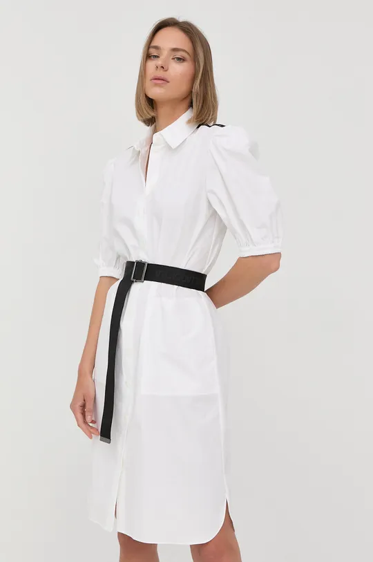 Karl Lagerfeld sukienka bawełniana 221W1301 biały