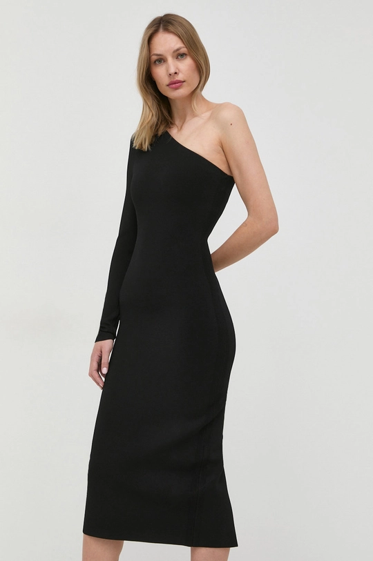 Victoria Beckham rochie midi negru 1222KDR003593A