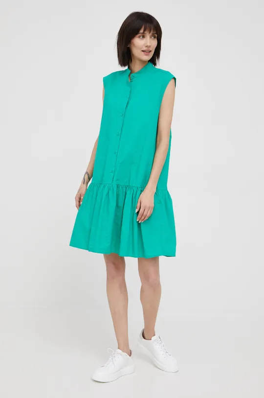 πράσινο Βαμβακερό φόρεμα Marc O'Polo Denim Γυναικεία