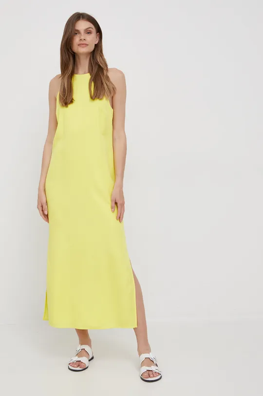 Φόρεμα Calvin Klein κίτρινο