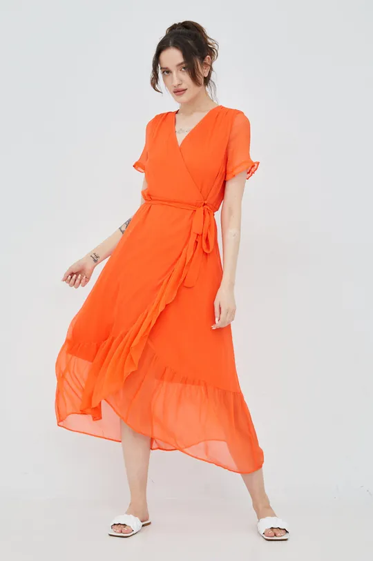 πορτοκαλί Φόρεμα Vero Moda Γυναικεία