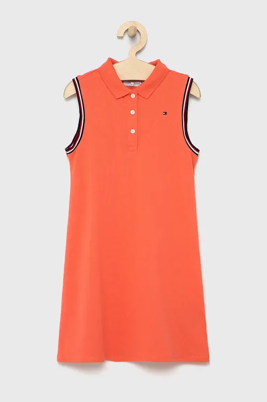 narančasta Dječja haljina Tommy Hilfiger Za djevojčice