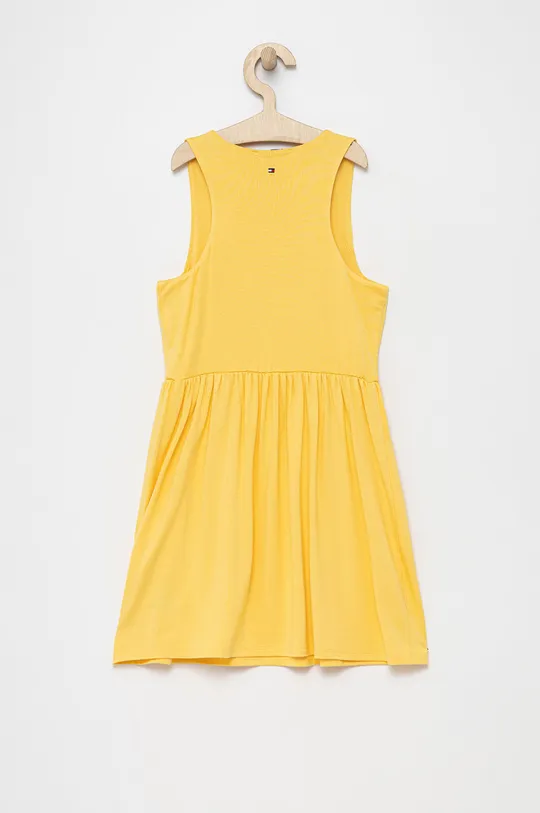 Tommy Hilfiger sukienka dziecięca żółty