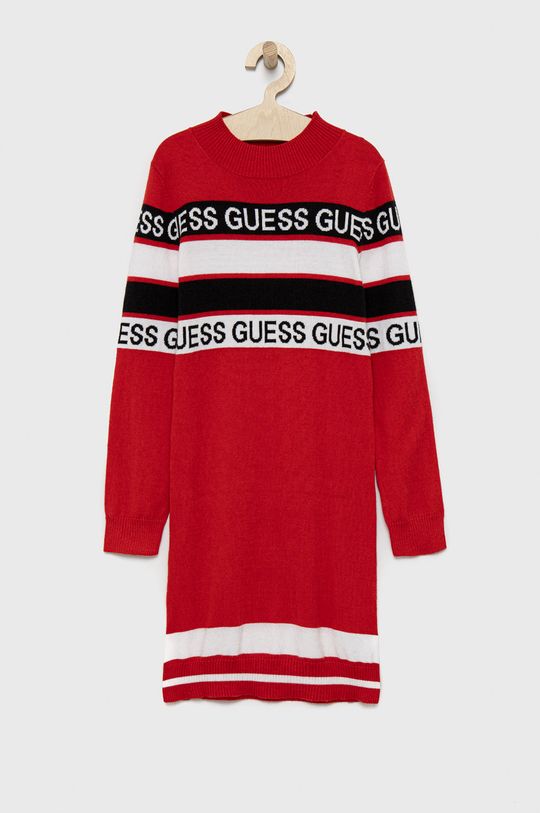 červená Guess - Dívčí šaty Dívčí