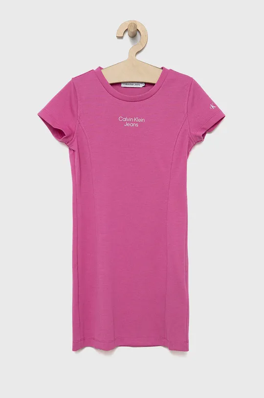 рожевий Дитяча сукня Calvin Klein Jeans Для дівчаток