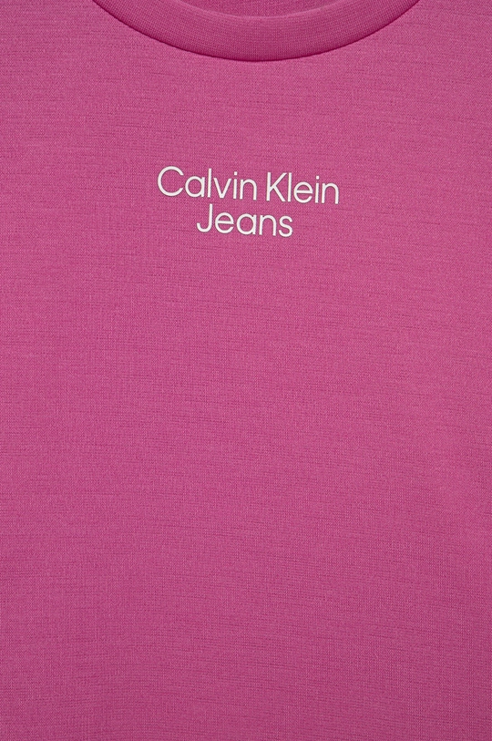 Детское платье Calvin Klein Jeans  77% Полиэстер, 19% Модал, 4% Эластан