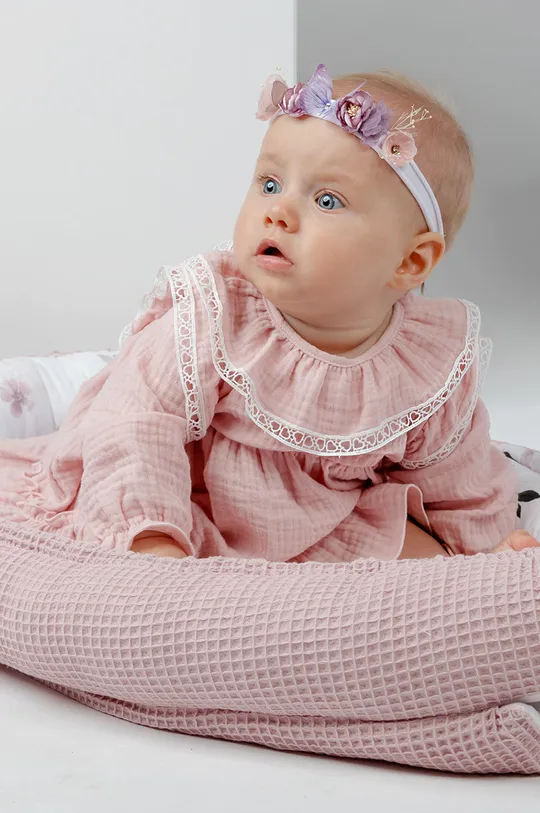 ροζ Jamiks - Παιδικό βαμβακερό φόρεμα Amanda Για κορίτσια