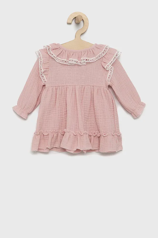 Jamiks - Παιδικό βαμβακερό φόρεμα Amanda ροζ