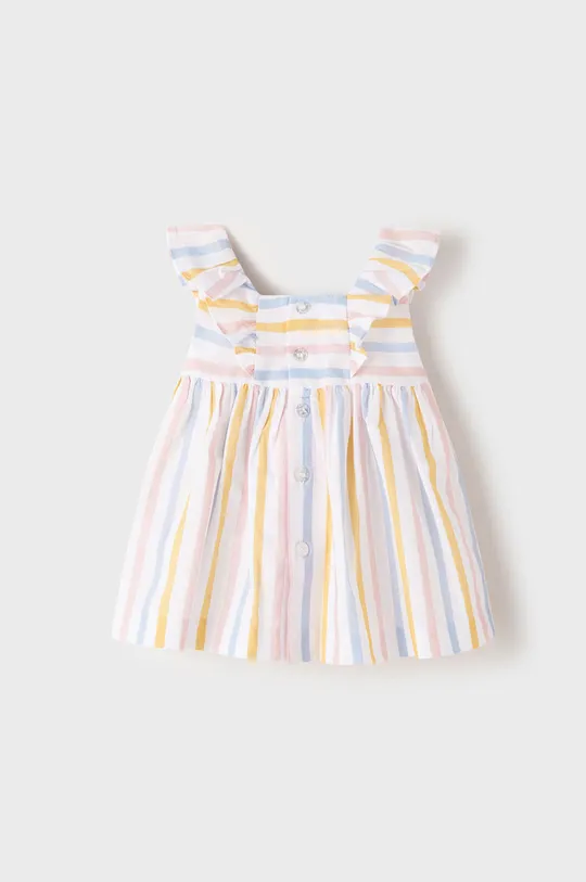 Παιδικό βαμβακερό φόρεμα Mayoral Newborn κίτρινο