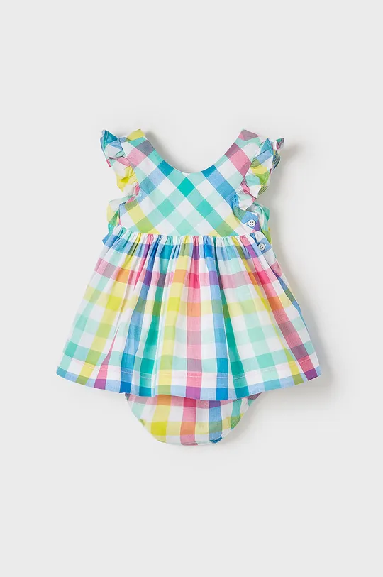 Mayoral - Παιδικό βαμβακερό φόρεμα πολύχρωμο