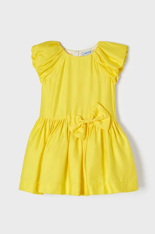 Otroška obleka Mayoral rumena