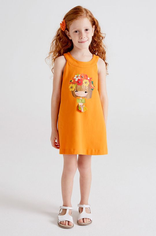portocaliu deschis Mayoral rochie fete De fete