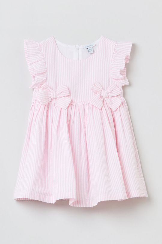 růžová Dětské bavlněné šaty OVS Dívčí
