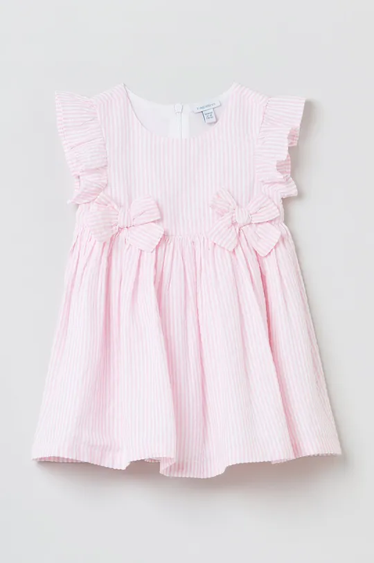 roza Dječja pamučna haljina OVS Za djevojčice