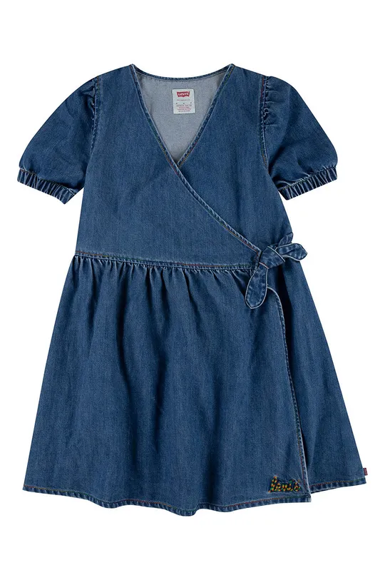 темно-синій Дитяча джинсова сукня Levi's Для дівчаток