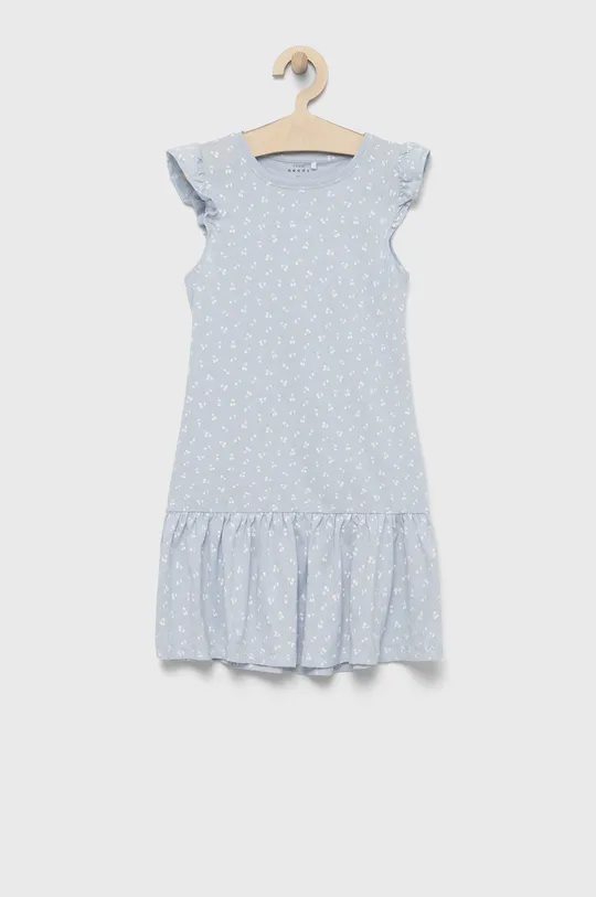 μπλε Παιδικό βαμβακερό φόρεμα Name it Για κορίτσια