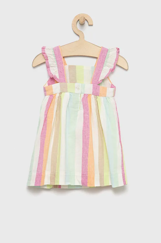 Παιδικό λινό φόρεμα GAP πολύχρωμο