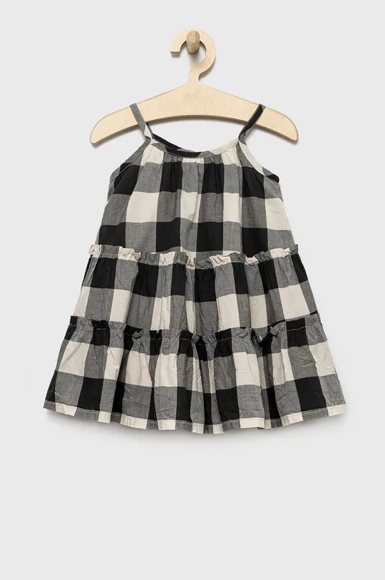 чёрный GAP хлопковое детское платье Для девочек