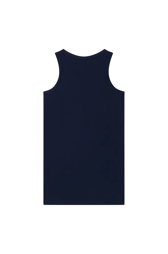 Παιδικό βαμβακερό φόρεμα Michael Kors σκούρο μπλε
