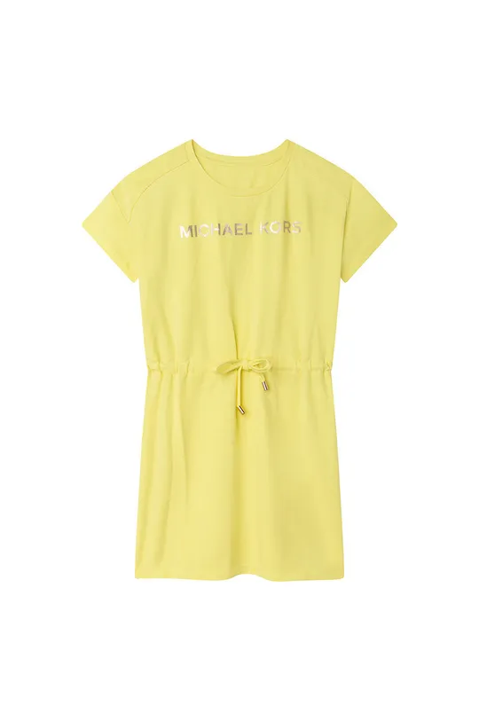 жёлтый Хлопковое детское платье Michael Kors Для девочек