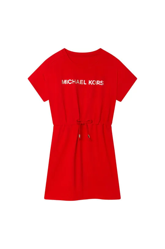 červená Dievčenské bavlnené šaty Michael Kors Dievčenský